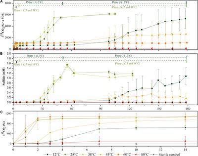 Effect of Temperature on Acetate Mineralization Kinetics and Microbial Community Composition in a Hydrocarbon-Affected Microbial Community During a Shift From Oxic to Sulfidogenic Conditions